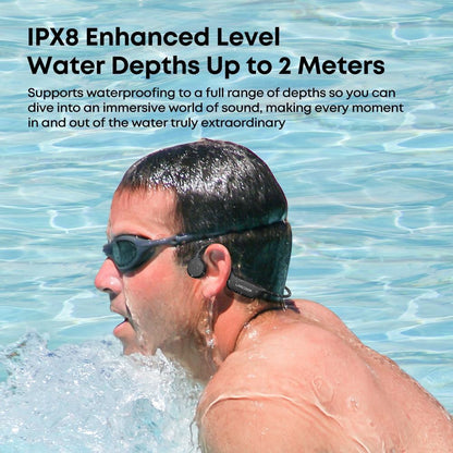 IPX8 Waterproof Swimming Headphones